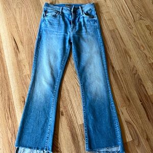 Mother denim Insider Crop Step Fray Size 24